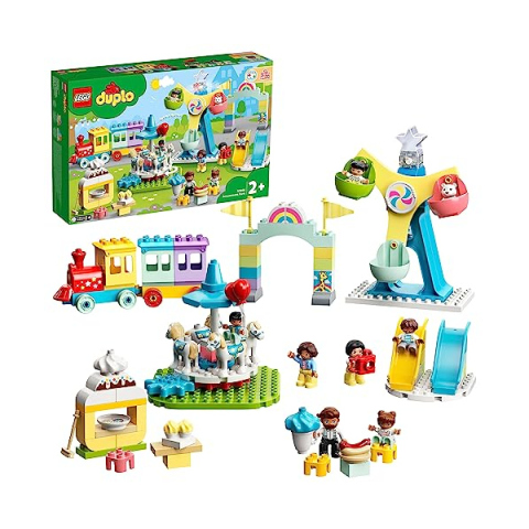 LEGO DUPLO Parco dei Divertimenti con Giostre e Treno (10956)