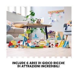 LEGO DUPLO Parco dei Divertimenti con Giostre e Treno (10956)