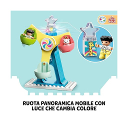 LEGO DUPLO Parco dei Divertimenti con Giostre e Treno (10956)