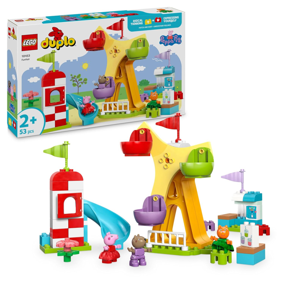 LEGO DUPLO Peppa Pig Luna Park con Ruota Panoramica e Scivolo