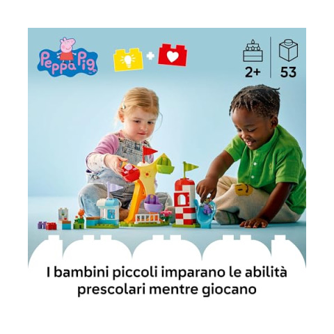 LEGO DUPLO Peppa Pig Luna Park con Ruota Panoramica e Scivolo