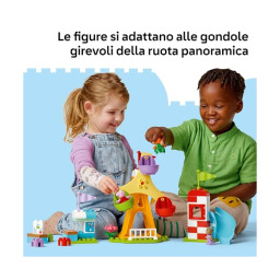 LEGO DUPLO Peppa Pig Luna Park con Ruota Panoramica e Scivolo