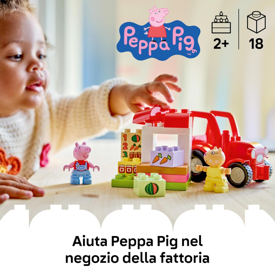 LEGO DUPLO Peppa Pig Trattore e Mercato 10468