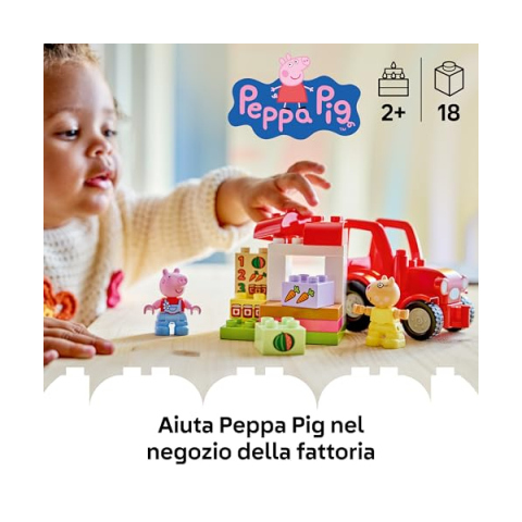 LEGO DUPLO Peppa Pig Trattore e Mercato 10468