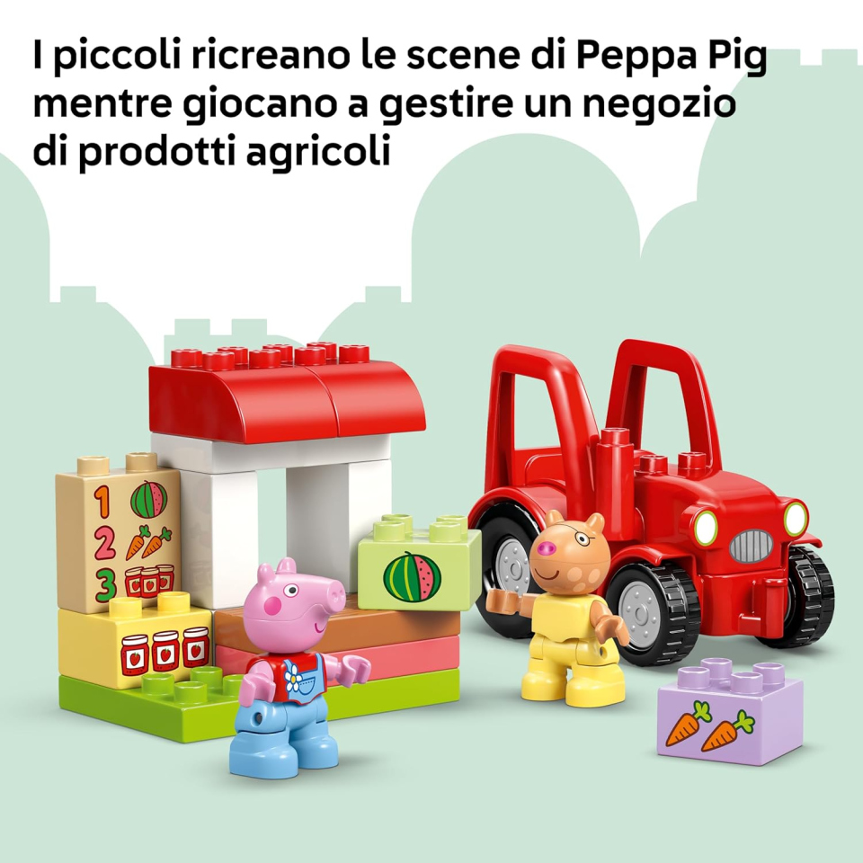 LEGO DUPLO Peppa Pig Trattore e Mercato 10468