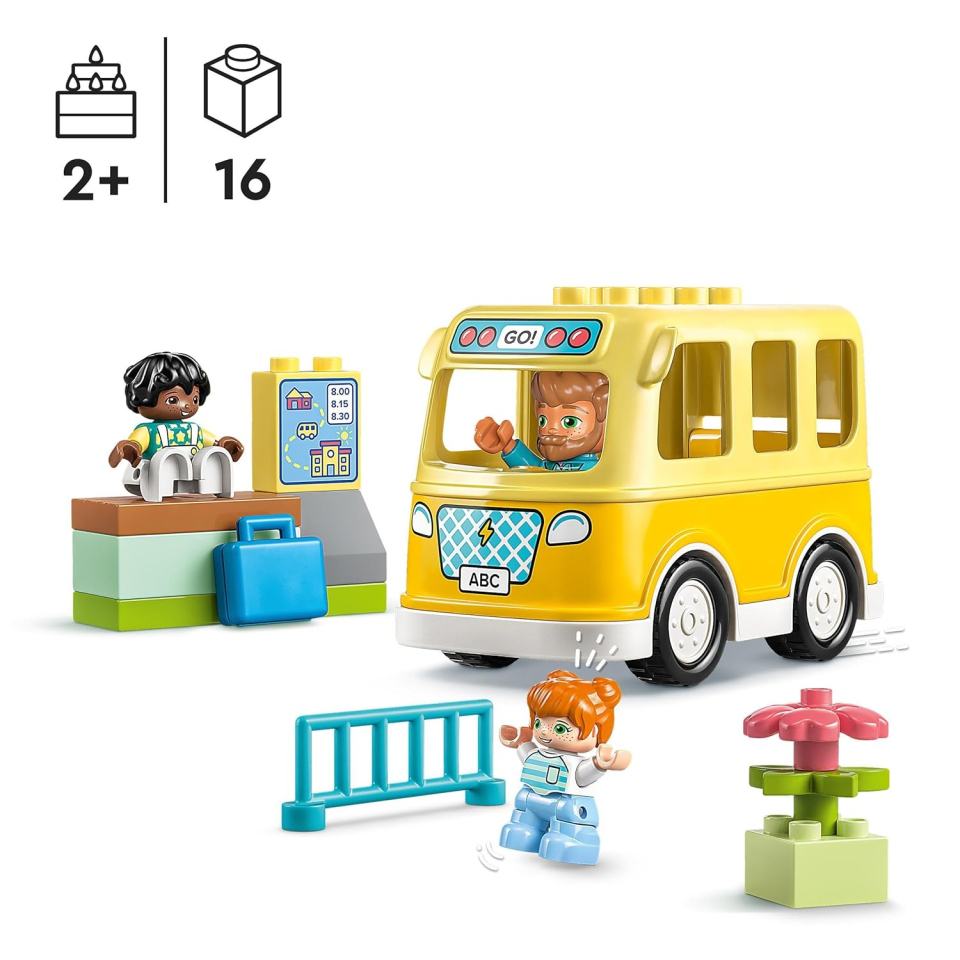 LEGO DUPLO Scuolabus 10988 – Costruzioni Educative dai 2 Anni