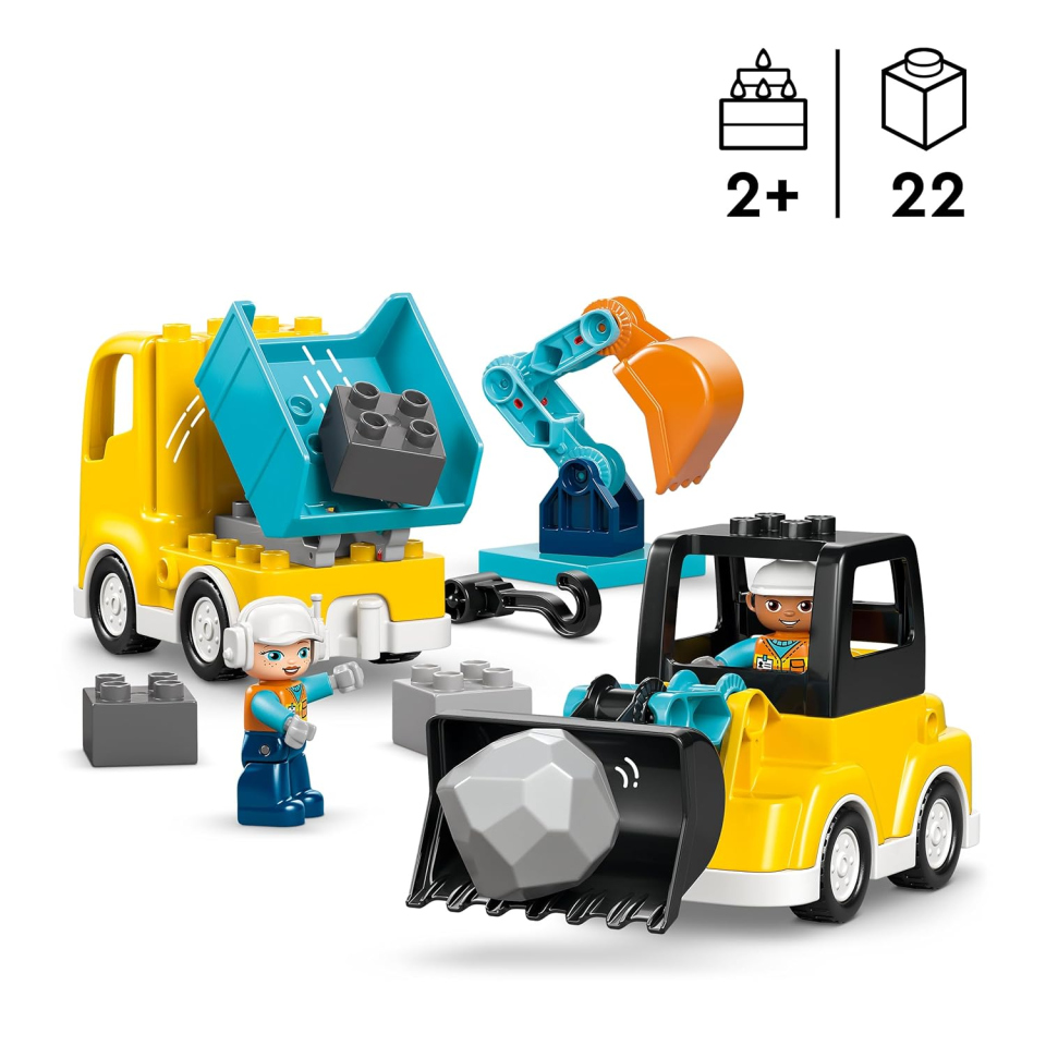 LEGO DUPLO Veicoli da Cantiere 3 in 1 (10475)