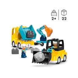 LEGO DUPLO Veicoli da Cantiere 3 in 1 (10475)