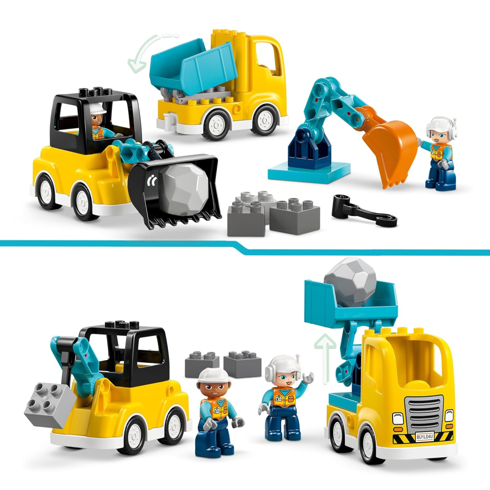 LEGO DUPLO Veicoli da Cantiere 3 in 1 (10475)