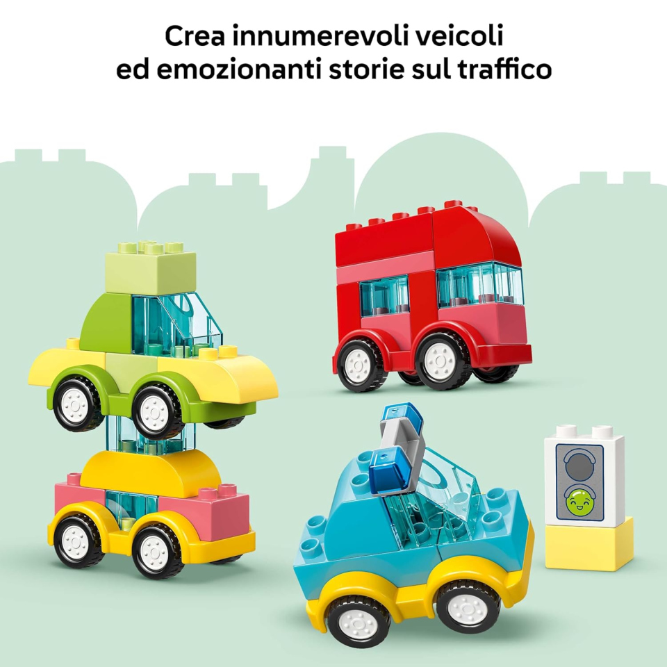 LEGO DUPLO Veicoli Creativi 10474 – Set Costruzioni da 1 Anno