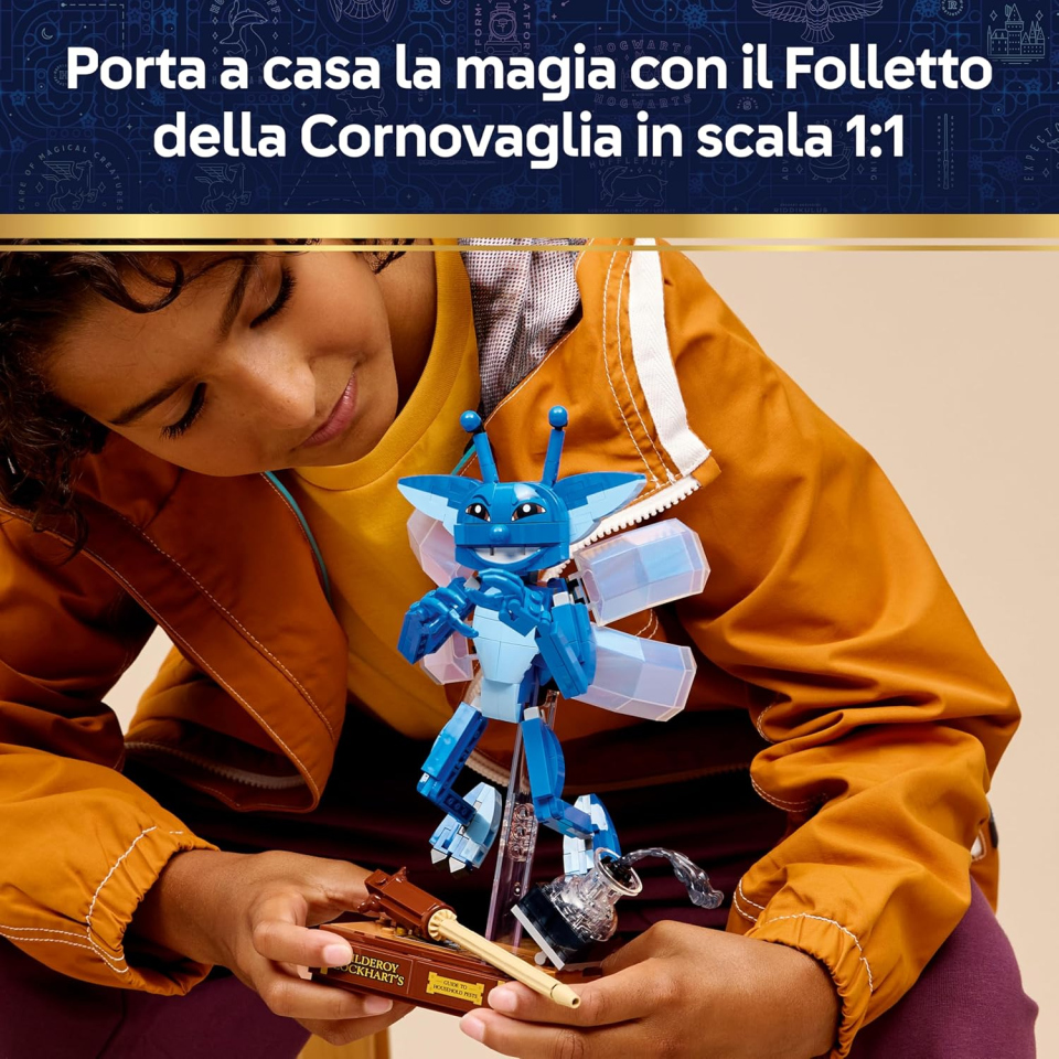 LEGO Harry Potter Folletto della Cornovaglia con Libro e Bacchetta