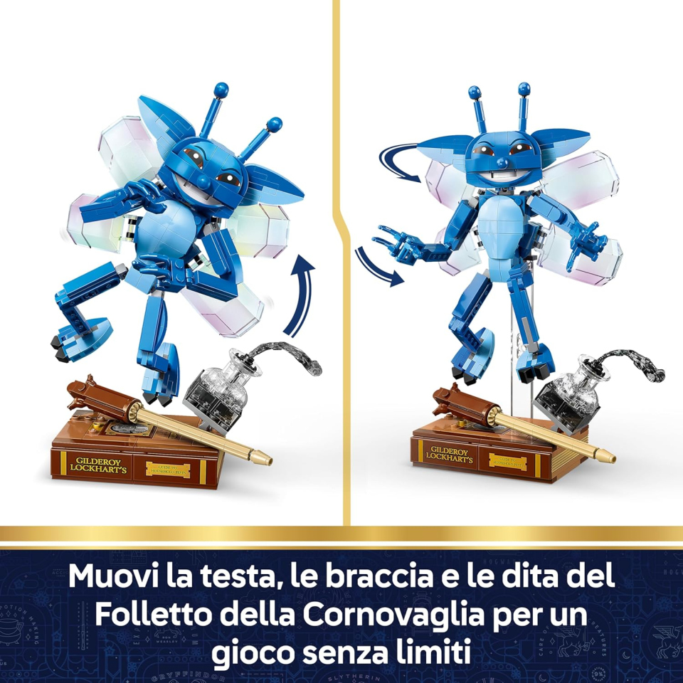 LEGO Harry Potter Folletto della Cornovaglia con Libro e Bacchetta