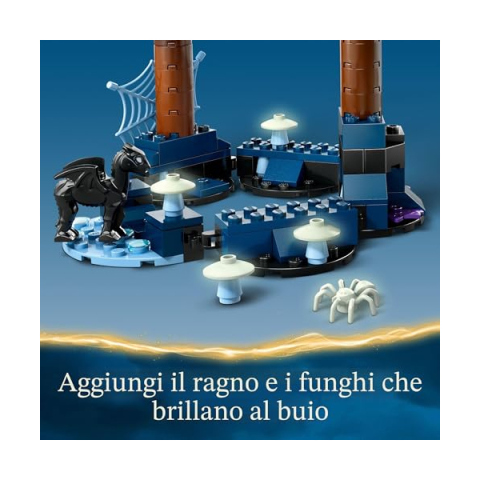 LEGO Harry Potter Foresta Proibita con Creature Magiche e Glow in the Dark