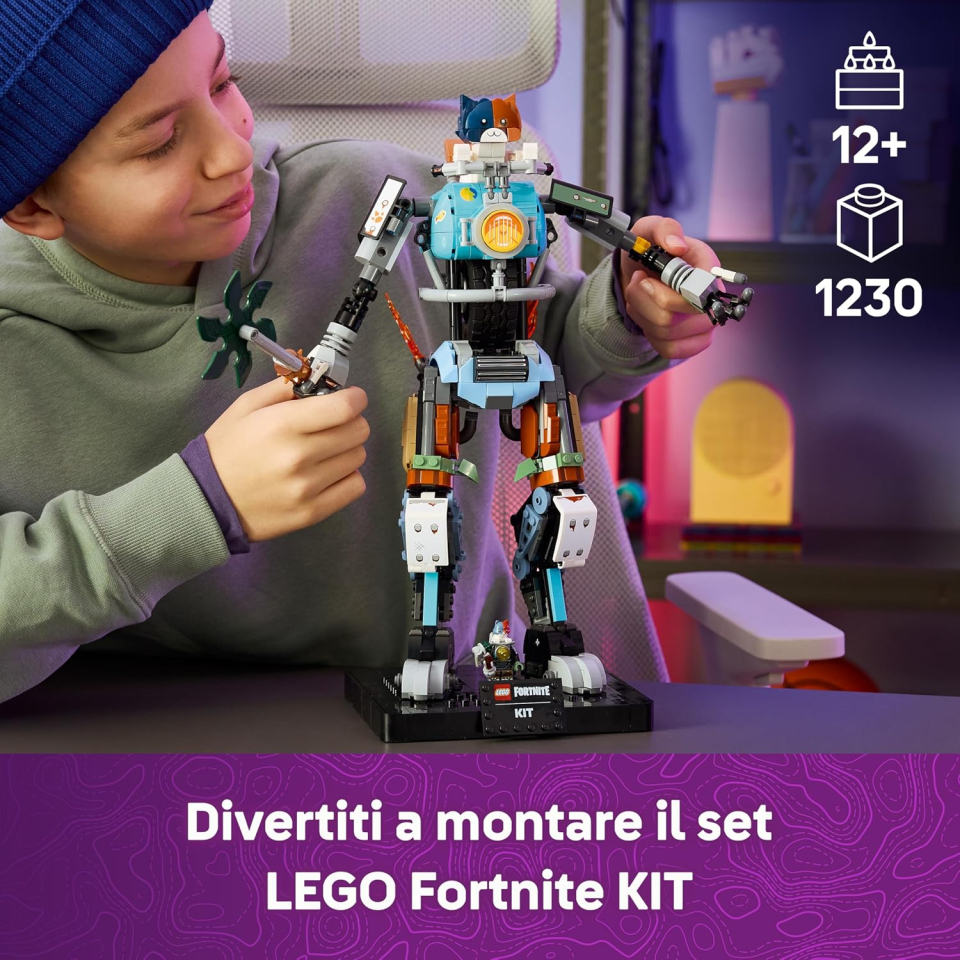LEGO Fortnite Kit robot costruibile con minifigure