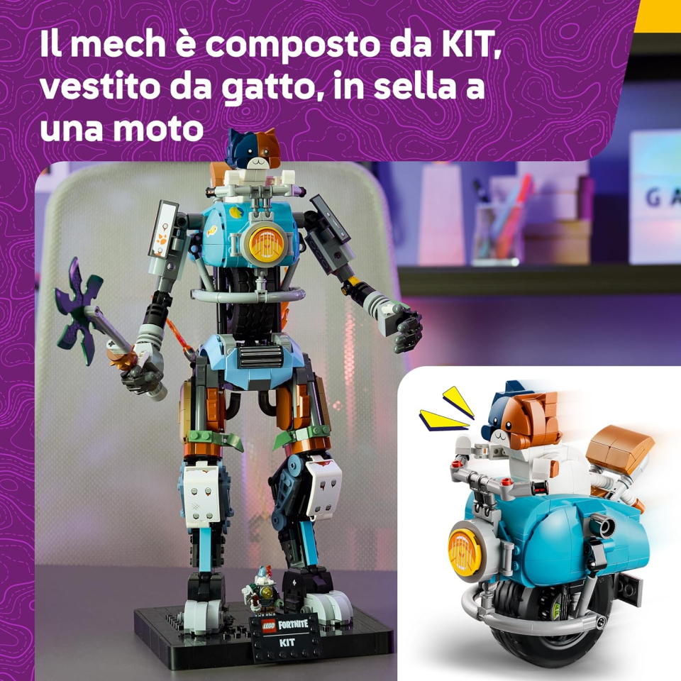 LEGO Fortnite Kit robot costruibile con minifigure