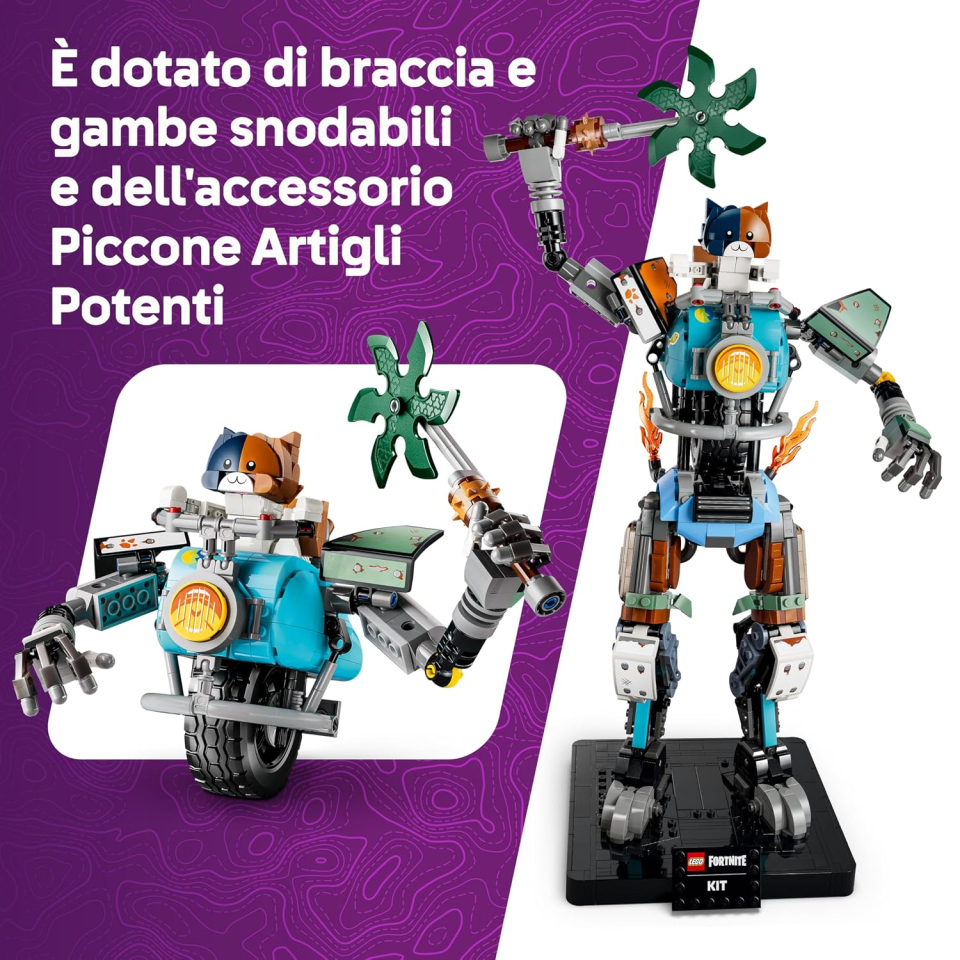 LEGO Fortnite Kit robot costruibile con minifigure