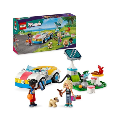 LEGO Friends Auto Elettrica con Stazione di Ricarica Solare – Zac e Nova