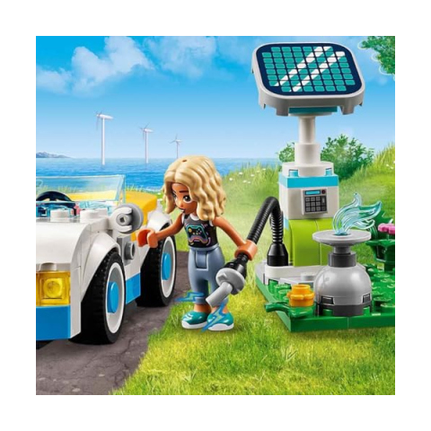 LEGO Friends Auto Elettrica con Stazione di Ricarica Solare – Zac e Nova
