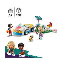 LEGO Friends Auto Elettrica con Stazione di Ricarica Solare – Zac e Nova
