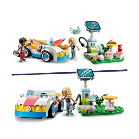 LEGO Friends Auto Elettrica con Stazione di Ricarica Solare – Zac e Nova