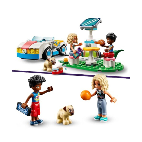 LEGO Friends Auto Elettrica con Stazione di Ricarica Solare – Zac e Nova