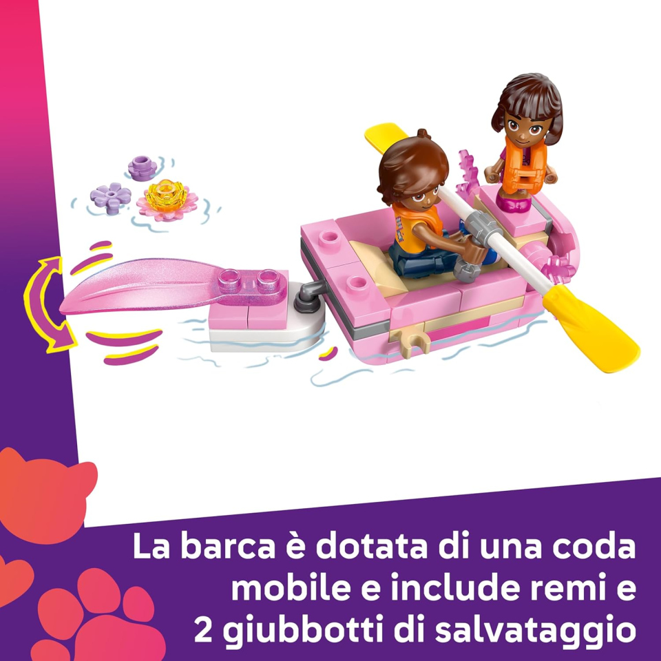 LEGO Friends Barca Avventura Axolotl con 2 Mini Bamboline