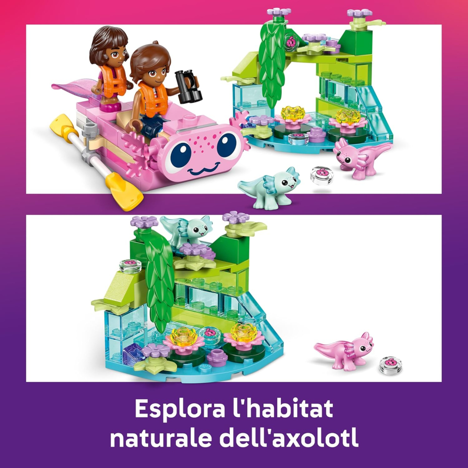 LEGO Friends Barca Avventura Axolotl con 2 Mini Bamboline