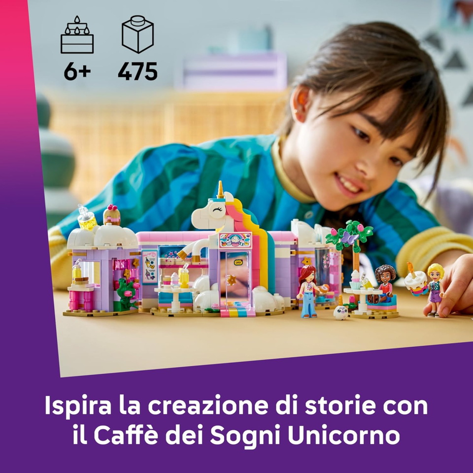 LEGO Friends Caffè Unicorno con 3 Mini Bamboline e Accessori