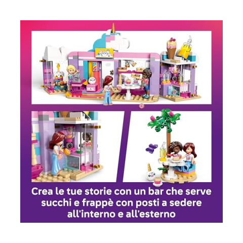 LEGO Friends Caffè Unicorno con 3 Mini Bamboline e Accessori