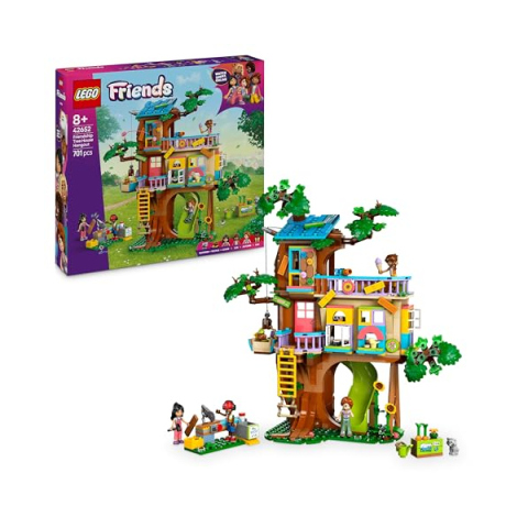 LEGO Friends Casa sull'Albero dell'Amicizia – Set con 4 Mini Bamboline e Animali