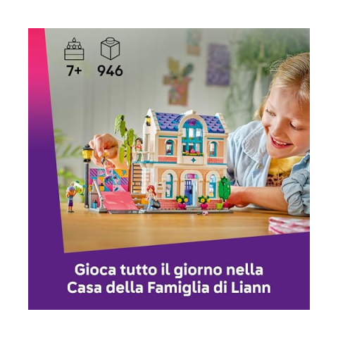 LEGO Friends Casa della Famiglia di Liann con Giardino e Animali