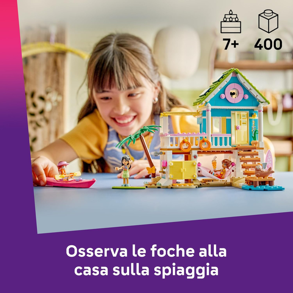 LEGO Friends 42699 – Casa sulla Spiaggia con Foche