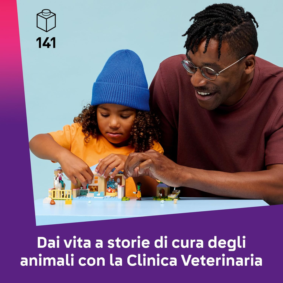 LEGO Friends Clinica Veterinaria 42696 – Set Costruzioni da 4 Anni