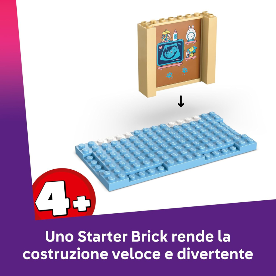 LEGO Friends Clinica Veterinaria 42696 – Set Costruzioni da 4 Anni