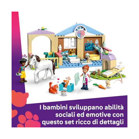 LEGO Friends Clinica Veterinaria 42696 – Set Costruzioni da 4 Anni