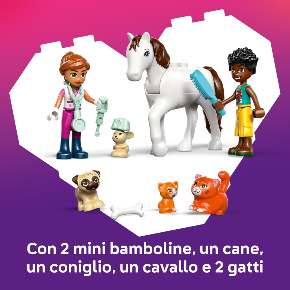 LEGO Friends Clinica Veterinaria 42696 – Set Costruzioni da 4 Anni
