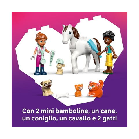 LEGO Friends Clinica Veterinaria 42696 – Set Costruzioni da 4 Anni