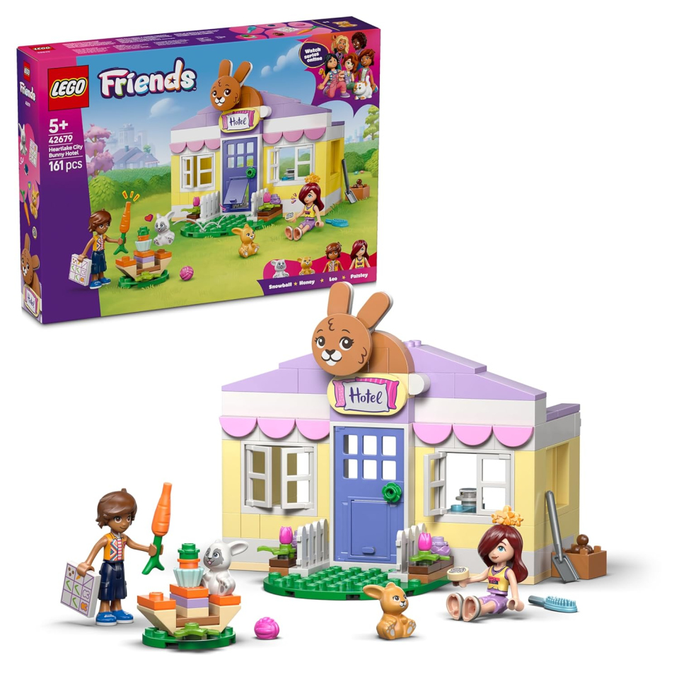 LEGO Friends Hotel dei Conigli – Playset con Mini Doll e Animali
