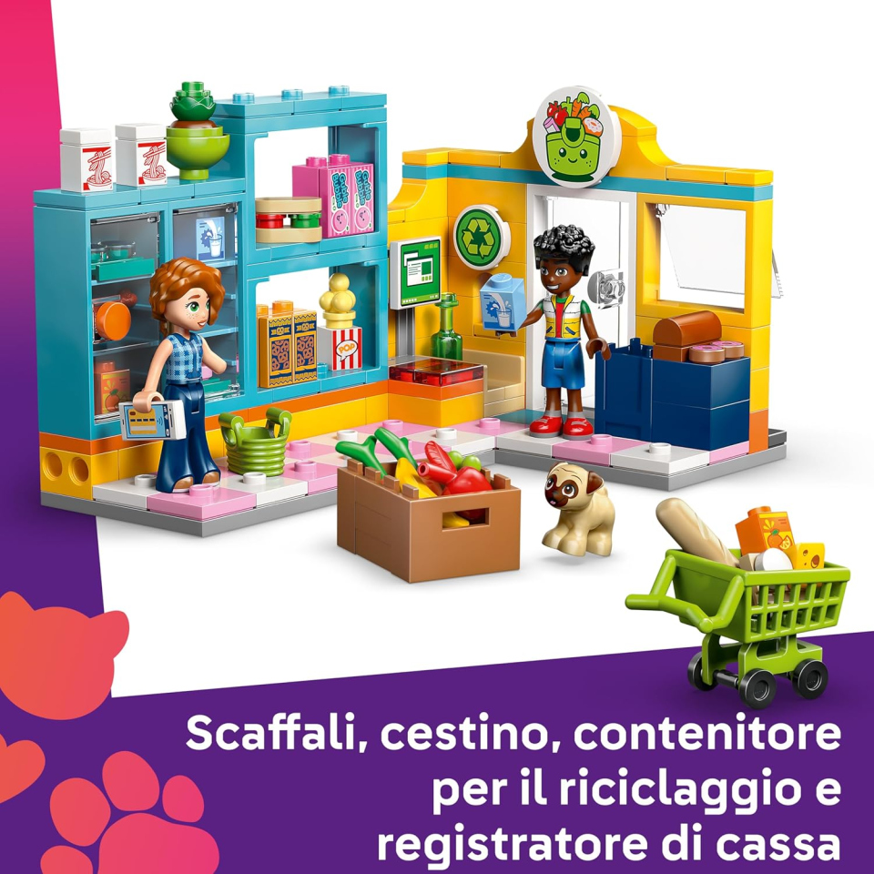 LEGO Friends Minimarket di Heartlake City con Mini Bamboline e Accessori