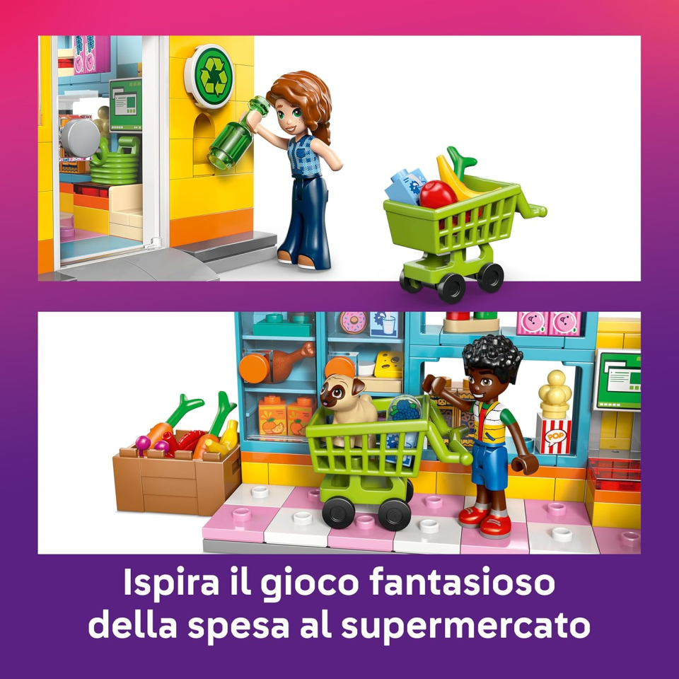 LEGO Friends Minimarket di Heartlake City con Mini Bamboline e Accessori
