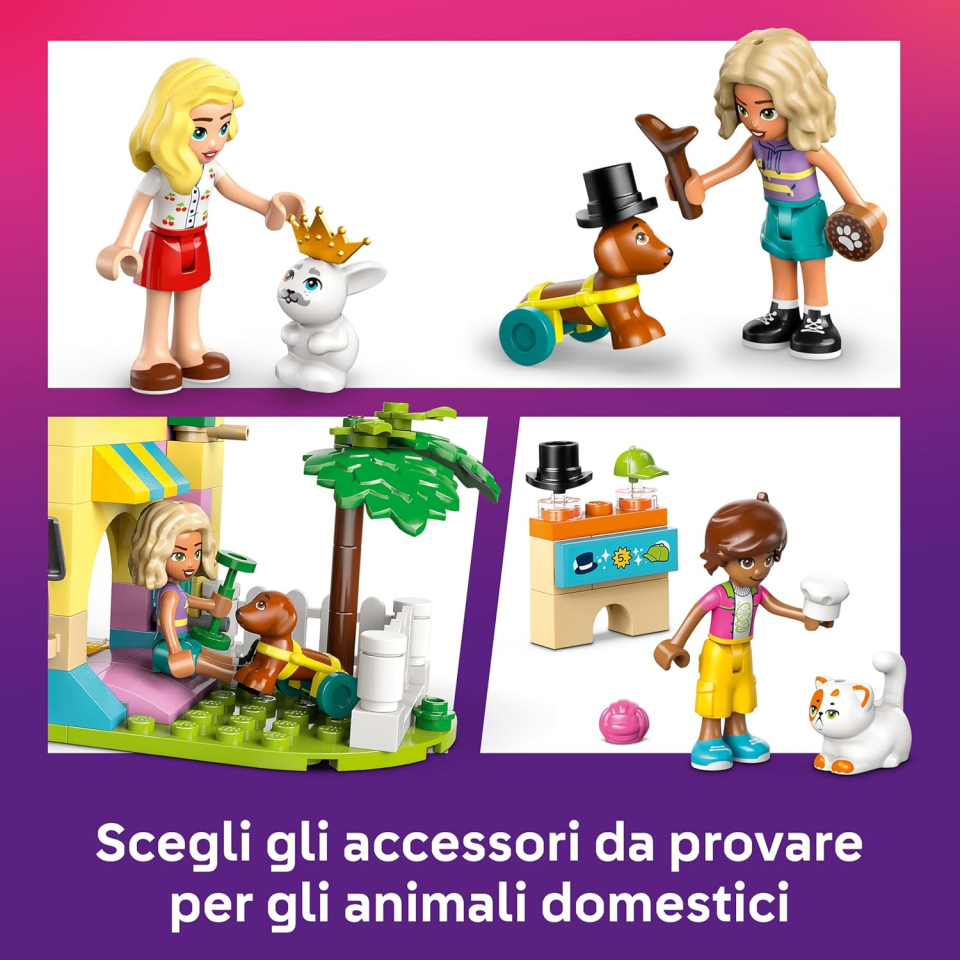 LEGO Friends Pet Shop 42650 – Negozio Animali con Cane, Gatto e Coniglio