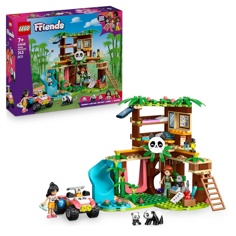 LEGO Friends Santuario dei Panda con Casa sull'Albero e ATV