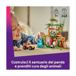 LEGO Friends Santuario dei Panda con Casa sull'Albero e ATV