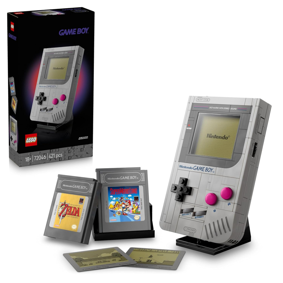 LEGO Game Boy Nintendo – Modello da Esposizione con Cartucce Zelda e Super Mario