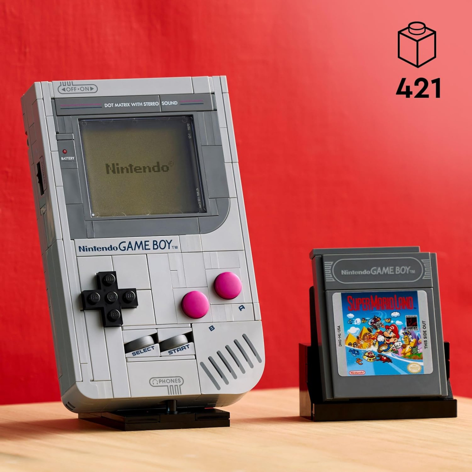 LEGO Game Boy Nintendo – Modello da Esposizione con Cartucce Zelda e Super Mario