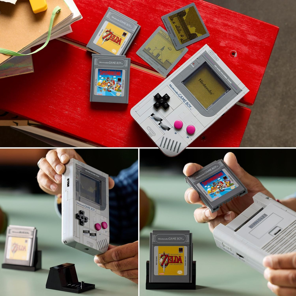 LEGO Game Boy Nintendo – Modello da Esposizione con Cartucce Zelda e Super Mario