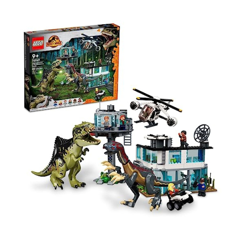 LEGO Jurassic World Attacco del Giganotosauro e Terizinosauro 76949
