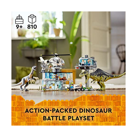 LEGO Jurassic World Attacco del Giganotosauro e Terizinosauro 76949