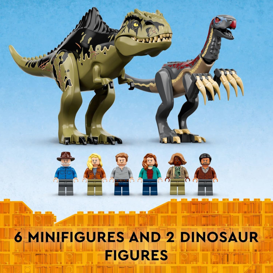 LEGO Jurassic World Attacco del Giganotosauro e Terizinosauro 76949