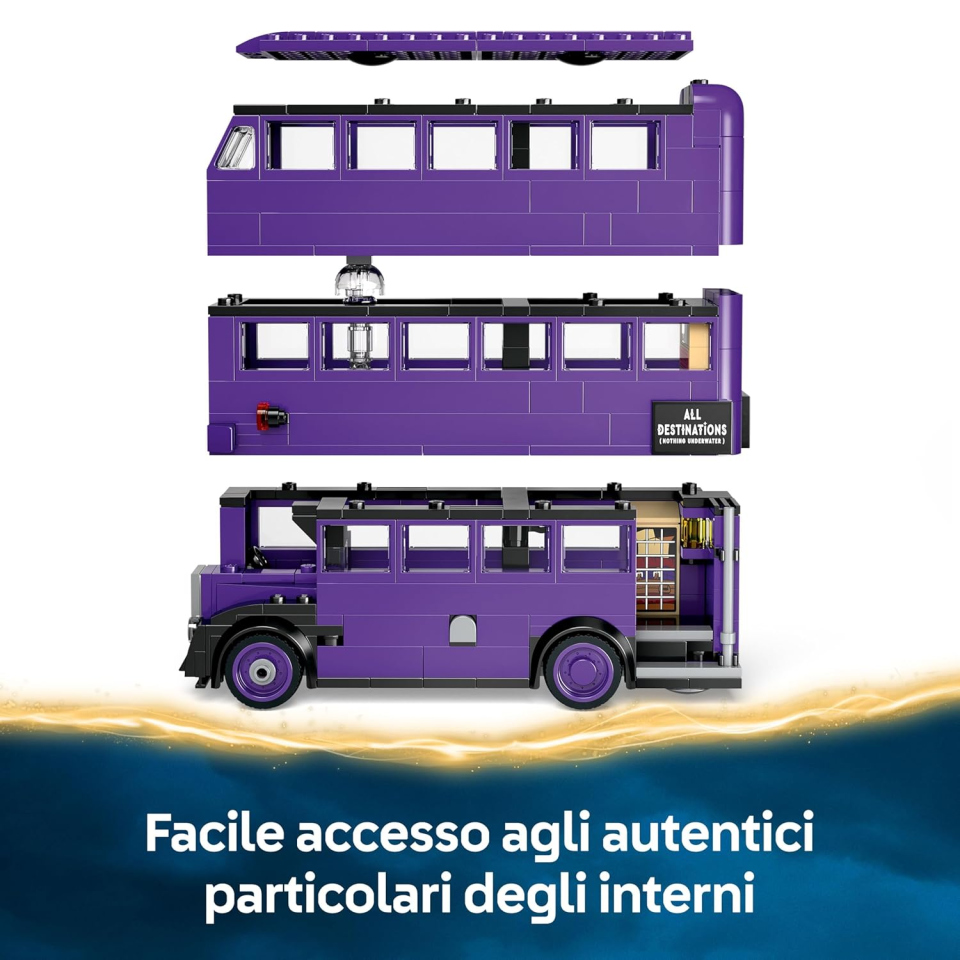 LEGO Harry Potter Autobus Nottetempo 76446 con 5 Minifigure
